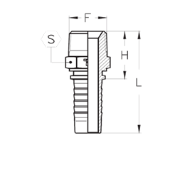 Фитинги BSPT наружная резьба, конус 60° CX0608MGC DN=10
