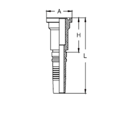 Фланец Interlock SAE, код 61 CH1612FLB DN=25