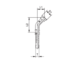 Фланец Interlock SAE, код 61, угол 45° 808005 DN=31