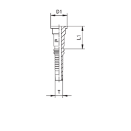 Фланец Interlock SAE, код 62 808103 DN=25