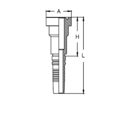 Фланец Interlock SUPERCAT CH1216YPB DN=19