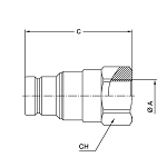 БРС FF FIRG BSP 1/4 - D1/4 Ниппель VERSO PM