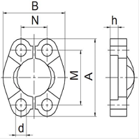 Комплект скоб AFS310B 4 (2 шт.)