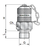 КТ 16x2 - BSPP (Ш) 1/2 flat face (металл.-пластик.)