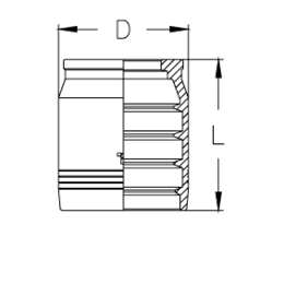 Муфта DN 20 4SP/4SH/R13/R15 CS NEW