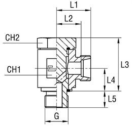 Соединение JE DL22 BSP 3/4" (корпус)