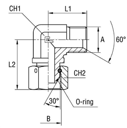 Соединение PFN90 BSP 1/2 - BSP 1/2