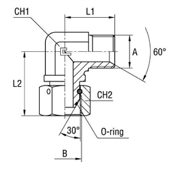 Соединение PFN90 М12х1.5 - М12х1.5