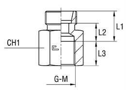 Соединение PS DL15 BSP 1/2" (корпус)