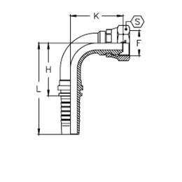 Фитинг DN 06 DKM (Г) 16x1.5 (90)