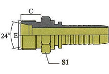 Фитинг DN 06 DKO-L (Ш) 14x1.5 8