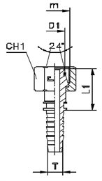 Фитинг DN 06 DKO-S (Г) 16x1.5 8 арт. 801007