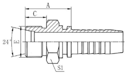 Фитинг DN 08 DKO-S (Ш) 20x1.5 12