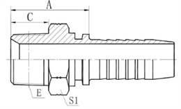 Фитинг DN 12 BSPT 1/2
