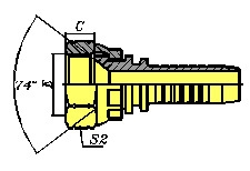Фитинг DN 12 JIC (Г) 1.1/16