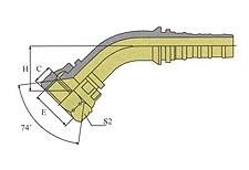 Фитинг DN 20 JIC (Г) 1.1/16 (45) Interlock