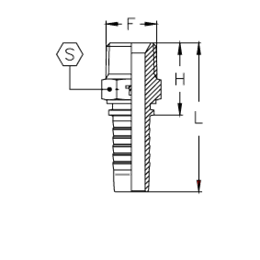 Фитинг DN 20 NPTF 1/2