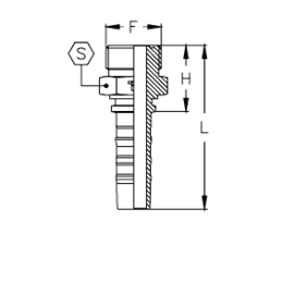 Фитинг DN 20 ORFS (Ш) 1.7/16 CS