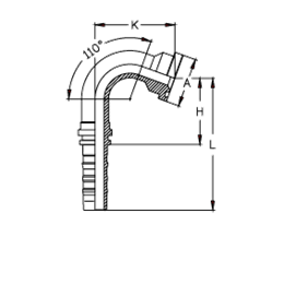Фитинг DN 20 SFL 3/4 38.1 (110) CS