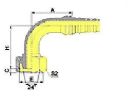 Фитинг DN 25 DKO-S (Г) 42x2 30 (90) Interlock