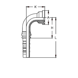 Фитинг DN 25 SFS 1 47.6 (90) CS