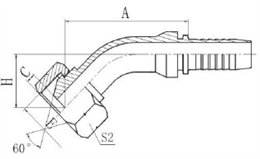 Фитинг DN 32 BSP (Г) 1.1/2 (45)  накидная гайка
