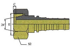 Фитинг DN 32 DKO-S (Г) 52x2 38 Interlock
