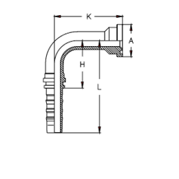 Фитинг DN 32 SFL 1.1/2 60.4 (90) CS удлинен. К=130