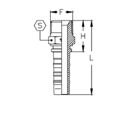 Фитинг DN 38 BSPT 1.1/2 Interlock