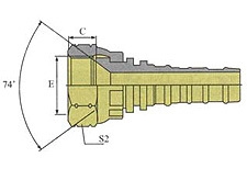 Фитинг DN 38 JIC (Г) 1.7/8 Interlock