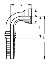 Фитинг DN 38 SFS CAT 1.1/2 63.5 (90) CS