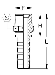 Фитинг DN 50 BSPT 2 CS