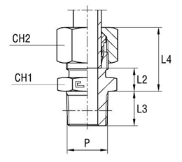 Штуцер FC DL15 NPT 1/2" (в сборе)