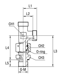 Штуцер FNLE DS8 BSP1/4" (корпус)