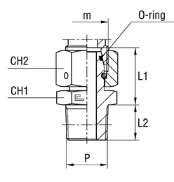 Штуцер FNС DS12 NPT3/8"