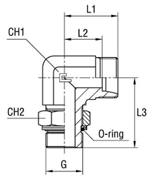 Штуцер FRG90 DS10 BSP 3/8 " (корпус)