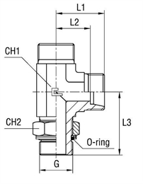 Штуцер FRLG DS08 BSP 1/4" (корпус)