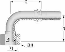 Фитинг DN 10 BSP (Г) 1/2 (90)