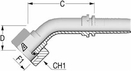 Фитинг DN 12 BSP (Г) 1/2 (45)