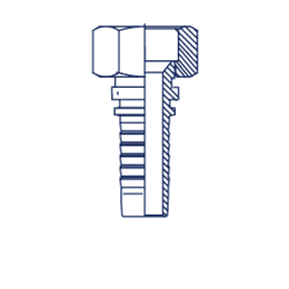 Фитинг DN 06 DKI (Г) 14x1.5 (90)  накидная гайка