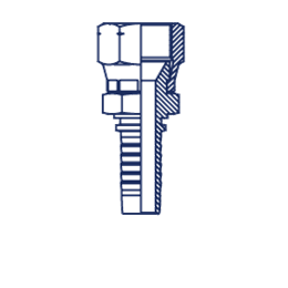 Фитинг DN 06 JIS 10x1 (2 шестигранника)