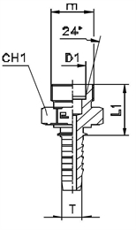 Фитинг DN 12 DKO-S (Ш) 24x1.5 16 арт. 800922