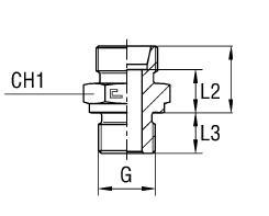 Штуцер FB DL06 BSP 3/8" (корпус)