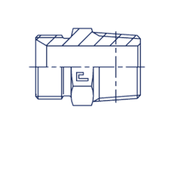 Штуцер FC BSP 1/4" BSPT 3/8"