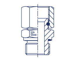 Штуцер FNE JIC 7/16" М 10х1