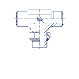 Штуцер FRTA D08 ORFS 11/16 BSP 1/2