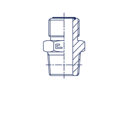 Штуцер ORFS 1.3/16" NPT 3/4"