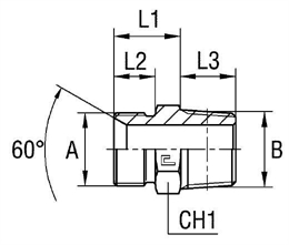 Адаптер-переходник BSP 1"(Г) на NPT 1"(Ш) арт. 300411