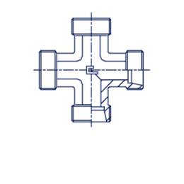 Крестовина под кольцо DS25 (корпус) арт. 104021.1