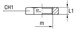 Накидная гайка для гидравлики NT 12L/10S М18х1.5 арт. 108707